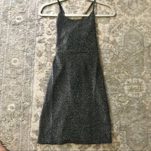 Spandex metallic black dress in size S!